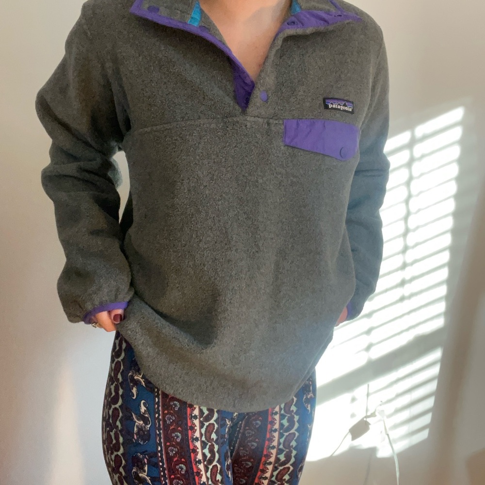 Patagonia Gray and Purple Jacket